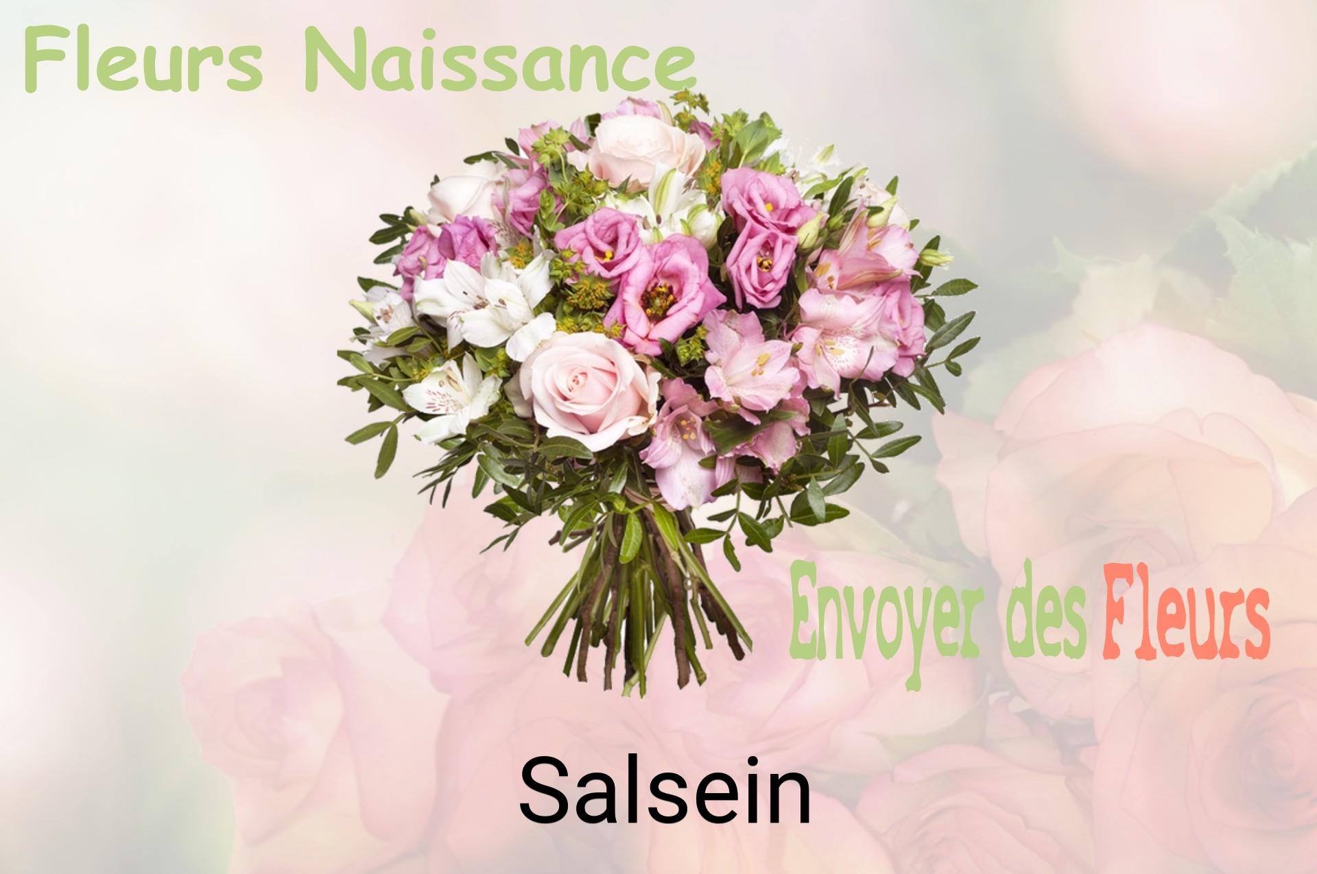 Bouquet de fleurs de naissance livré à Salsein